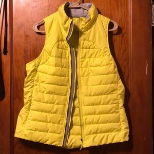 Tangerine Large Zip Vest Yellow